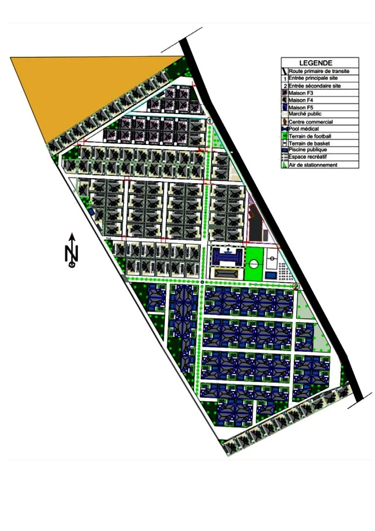 Plan d’ensemble prévisionnel de la Cité Kimya